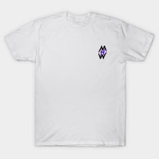 Black and Purple Hidden Wisdom Logo T-Shirt